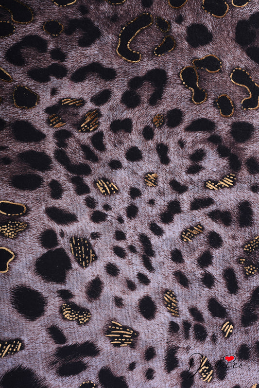 Sciarpa leopardata laminato light