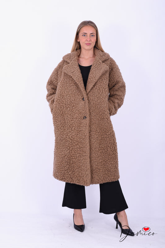 Cappotto Teddy lungo