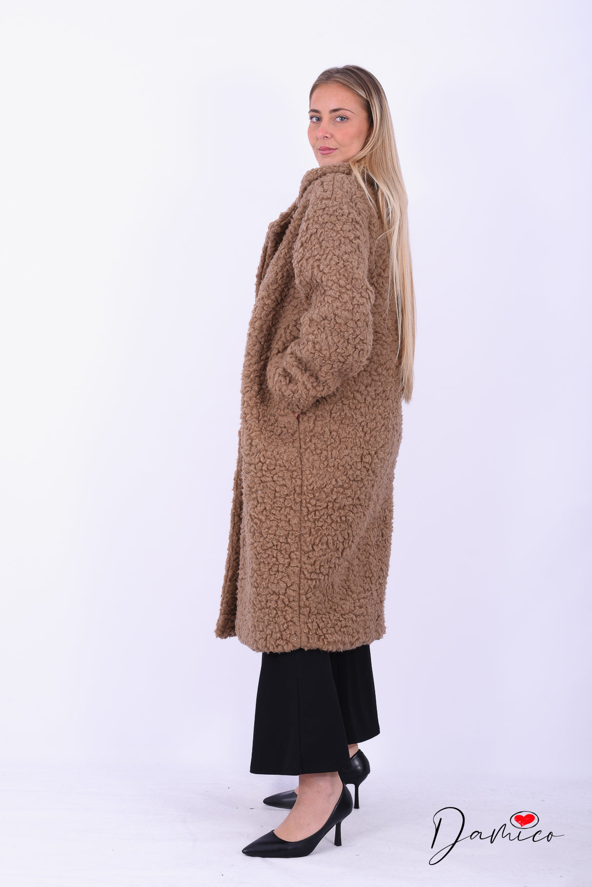 Cappotto Teddy lungo