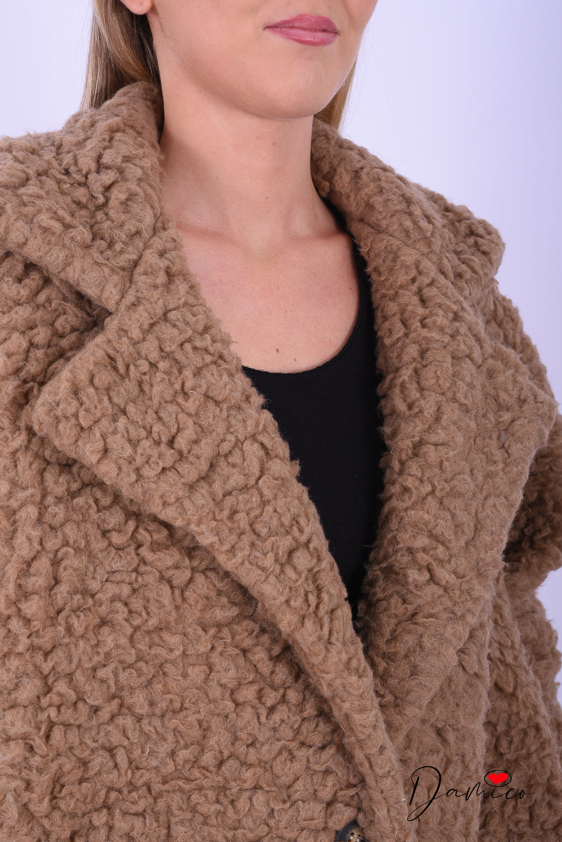 Cappotto Teddy lungo