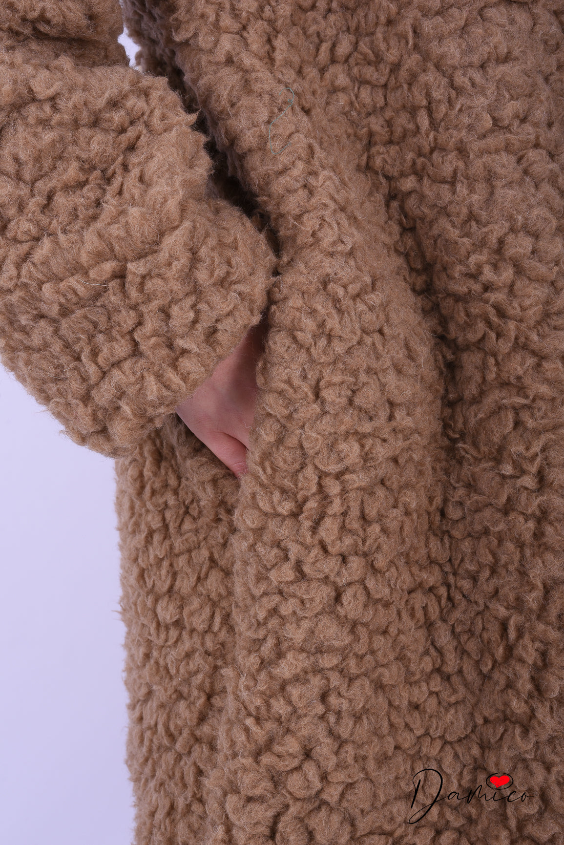 Cappotto Teddy lungo