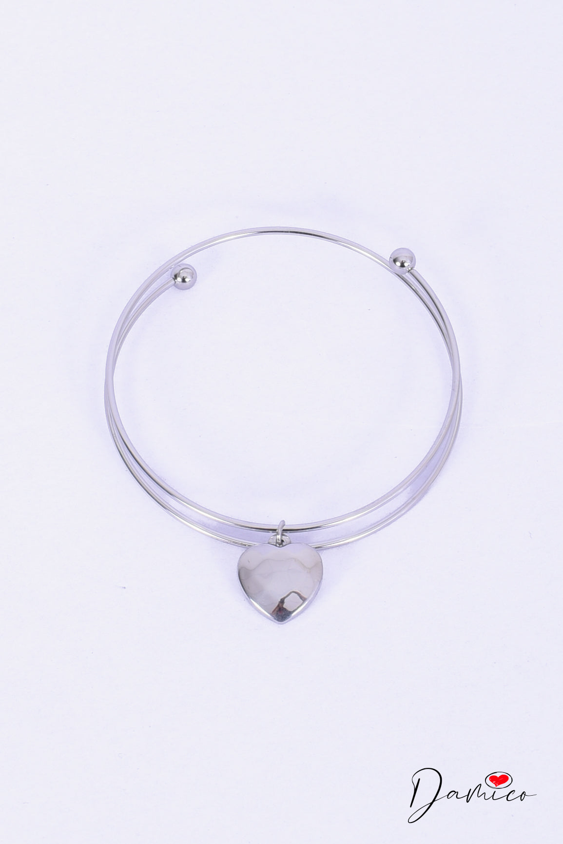 Bracciale rigido heart
