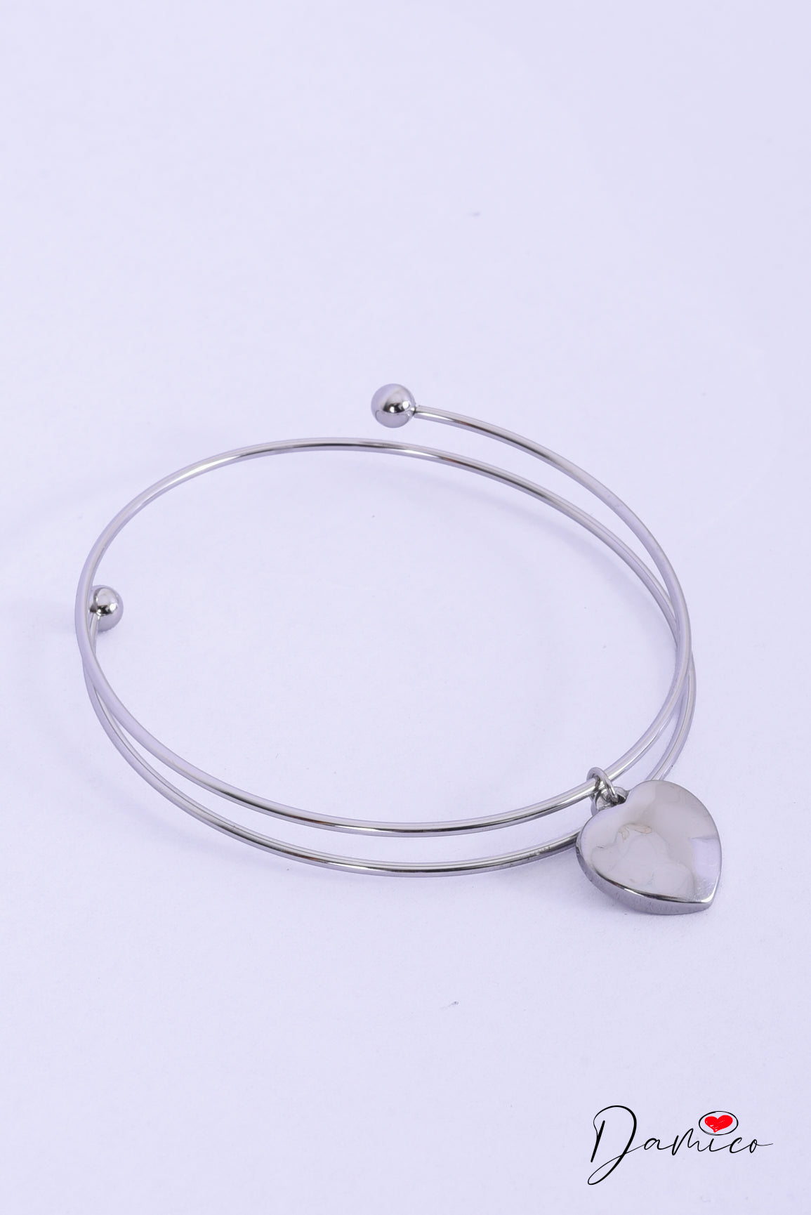 Bracciale rigido heart