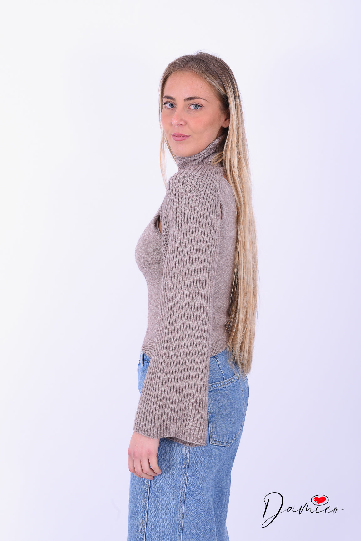 Twinset con dolcevita