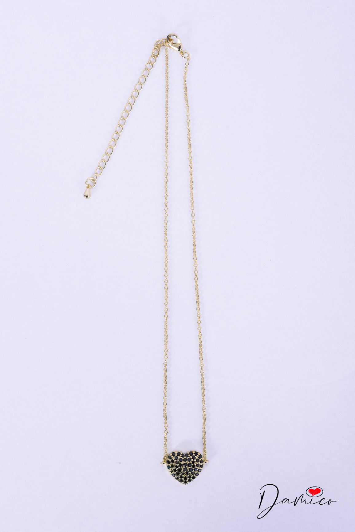 Collanina gold ladybug heart