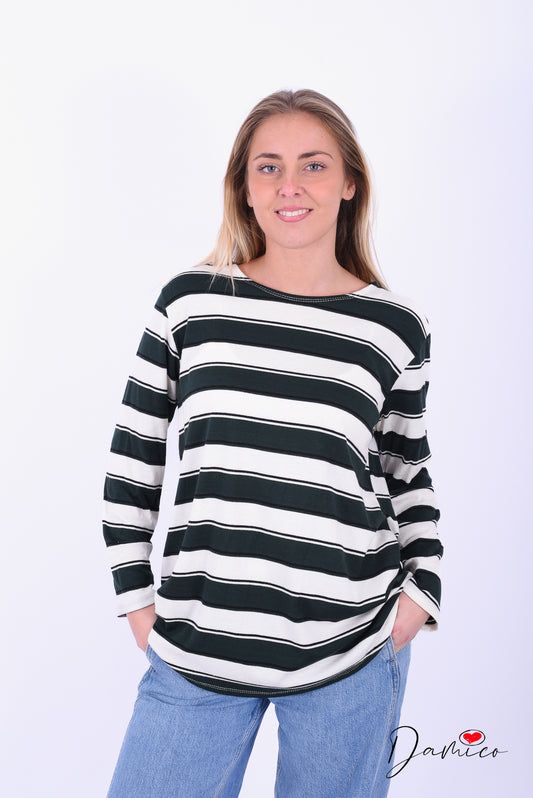 Maxi maglia a righe