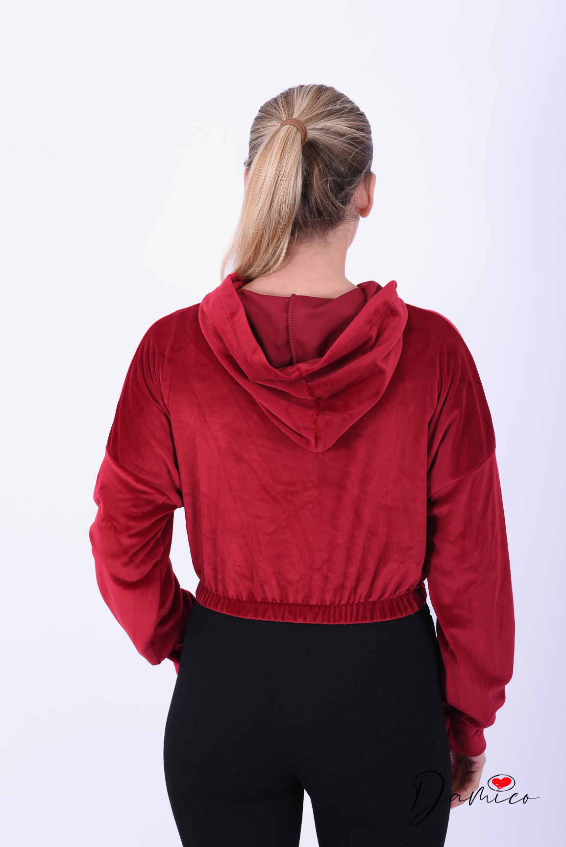 Felpa ciniglia con cappuccio