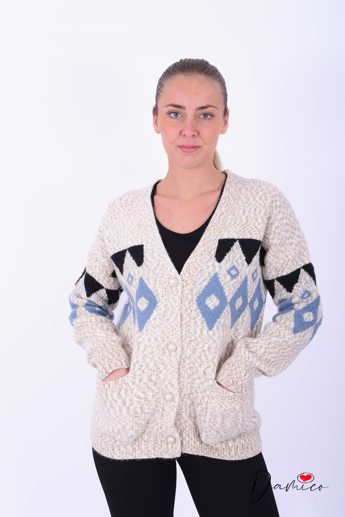 Cardigan rombi