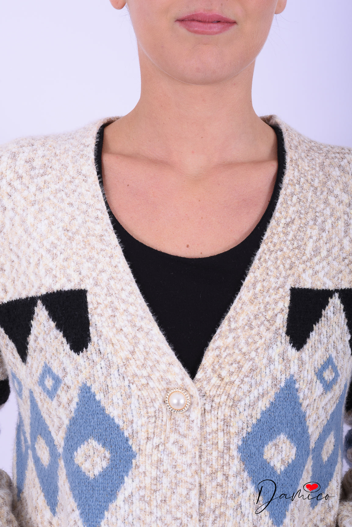 Cardigan rombi
