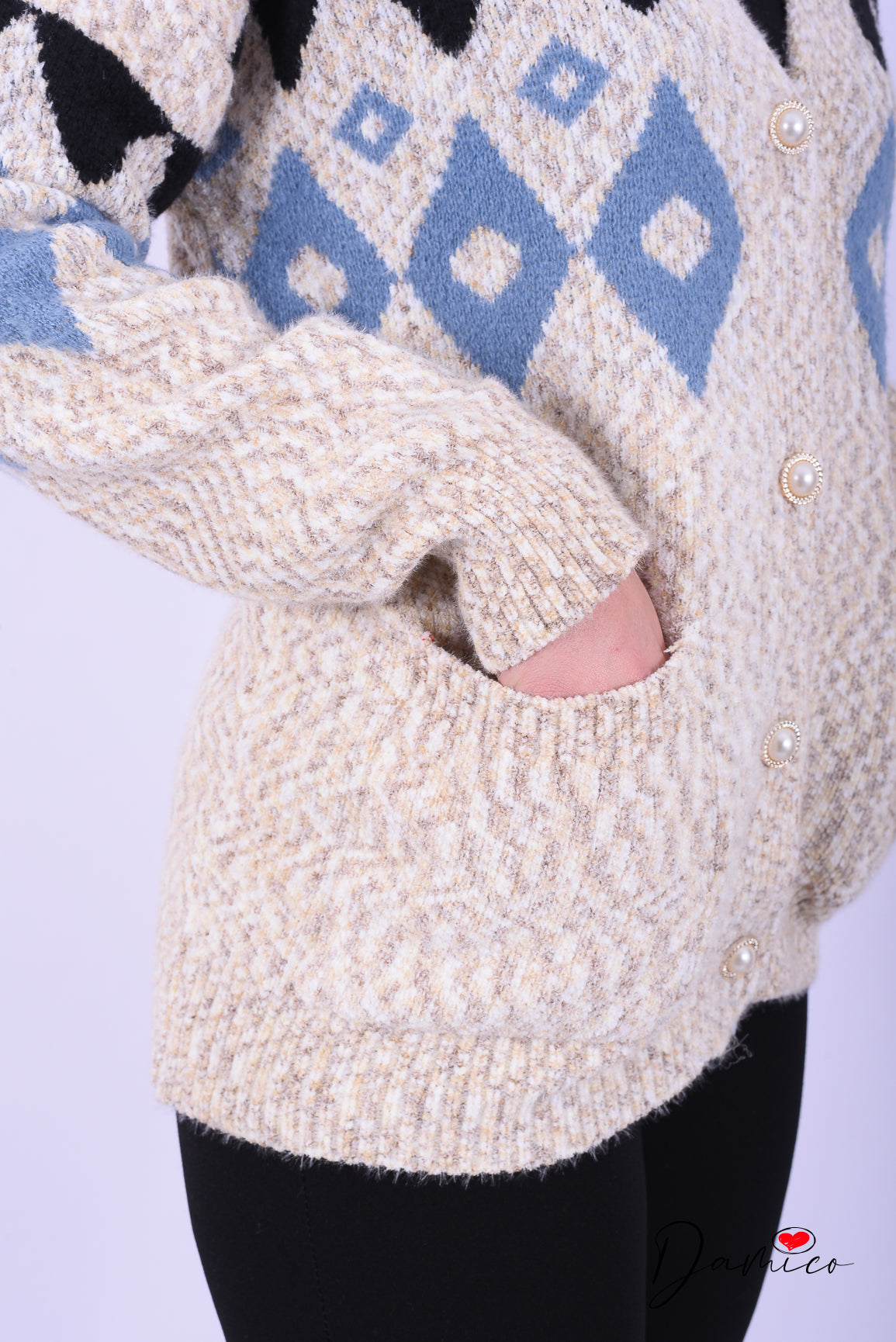 Cardigan rombi