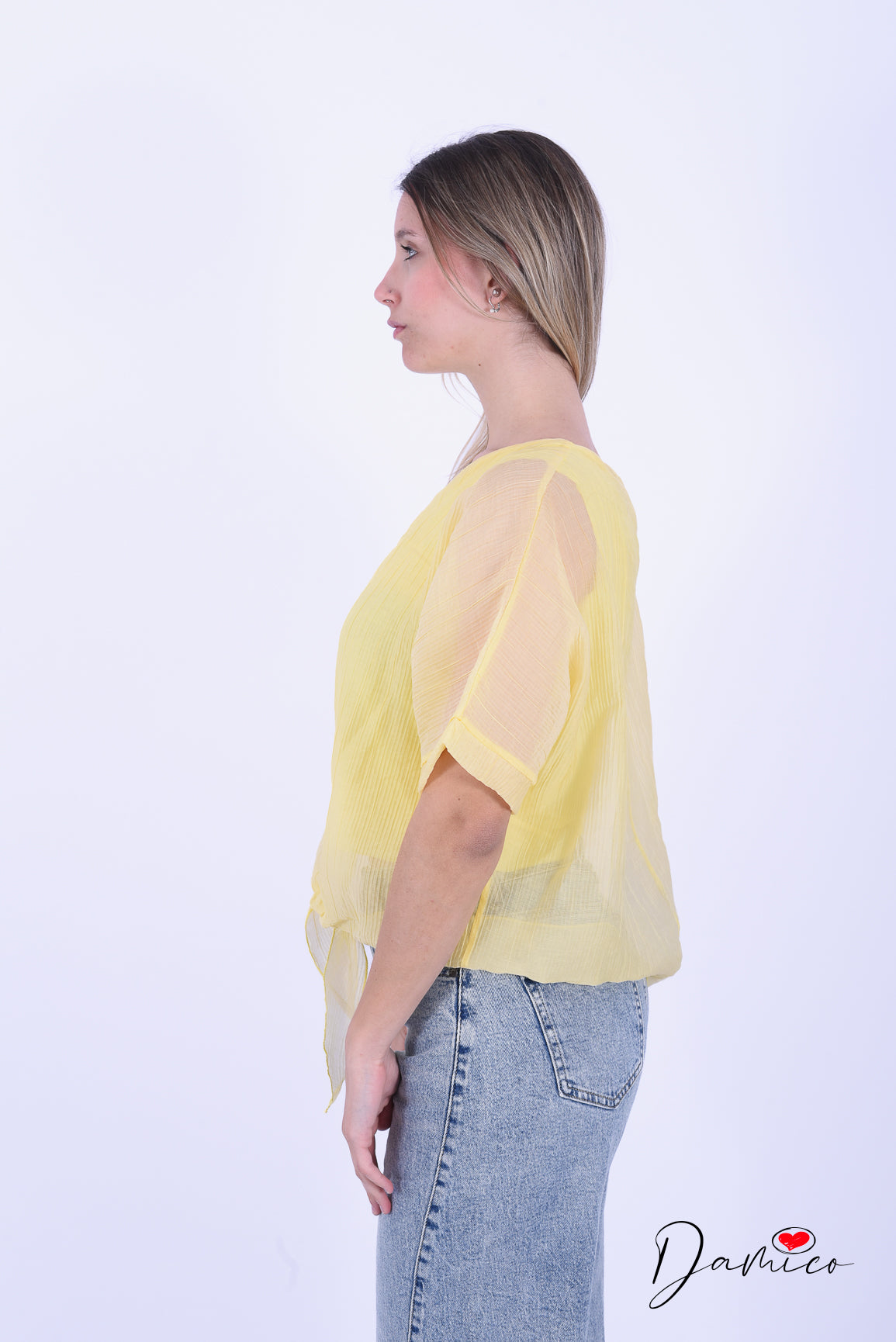 Blusa pipistrello rigata
