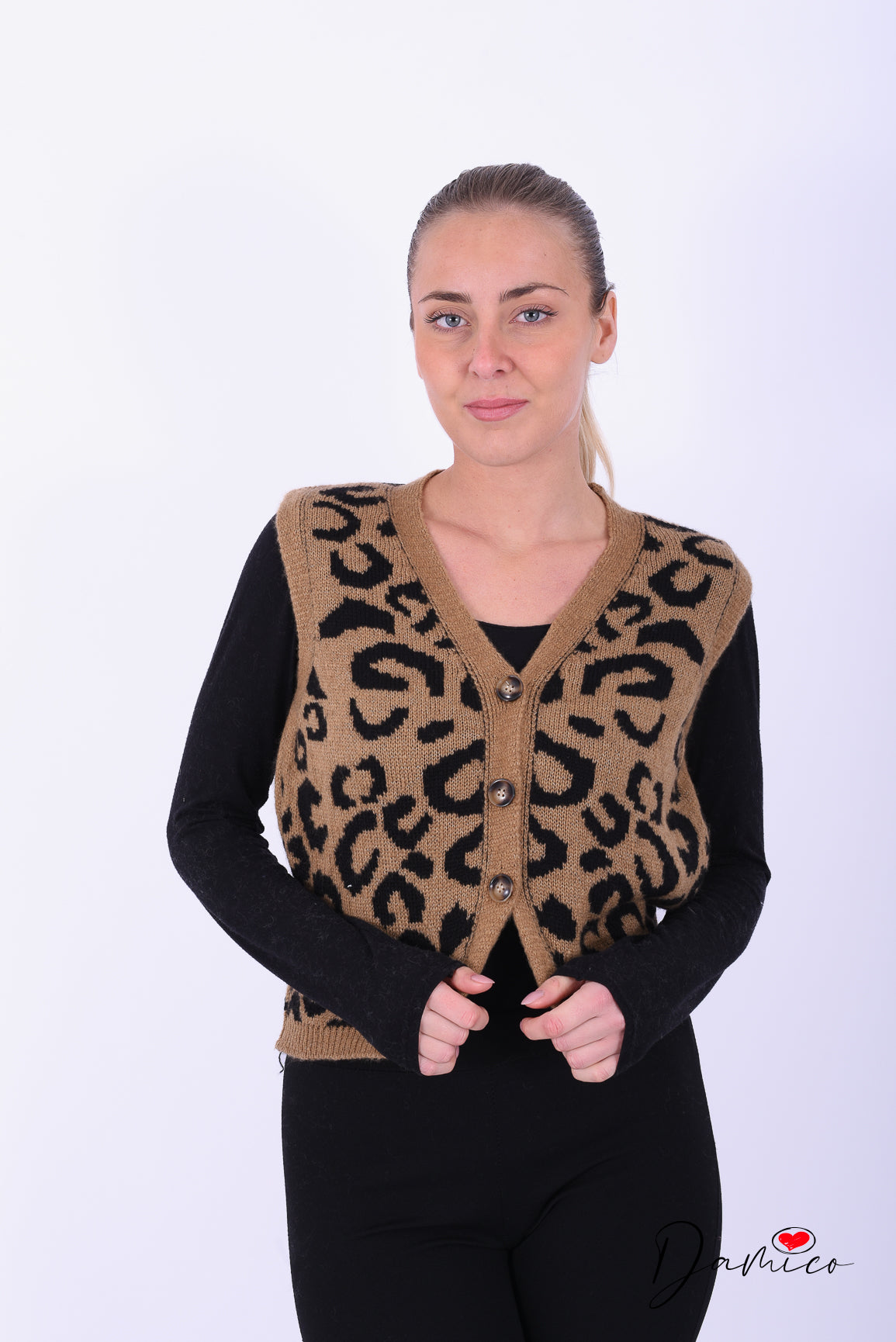 Gilet leopardato