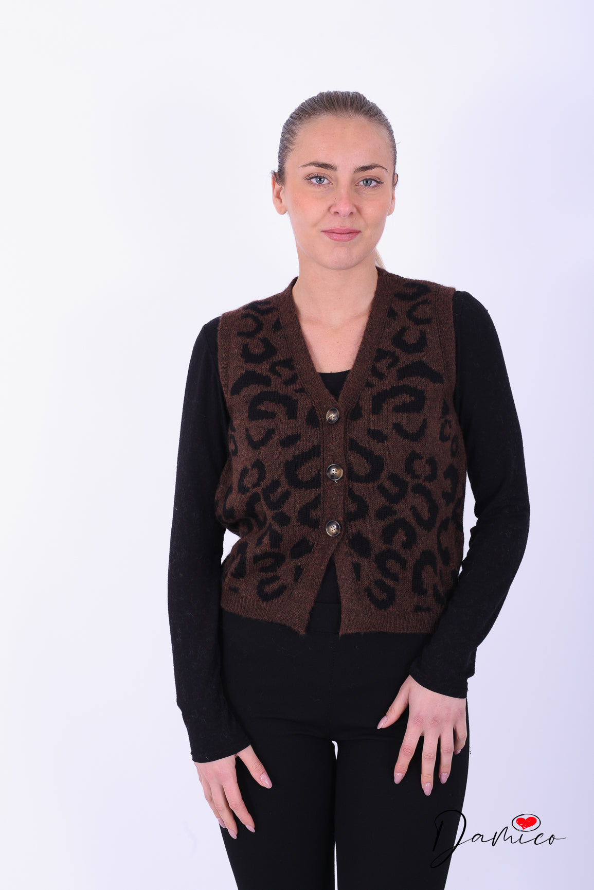 Gilet leopardato