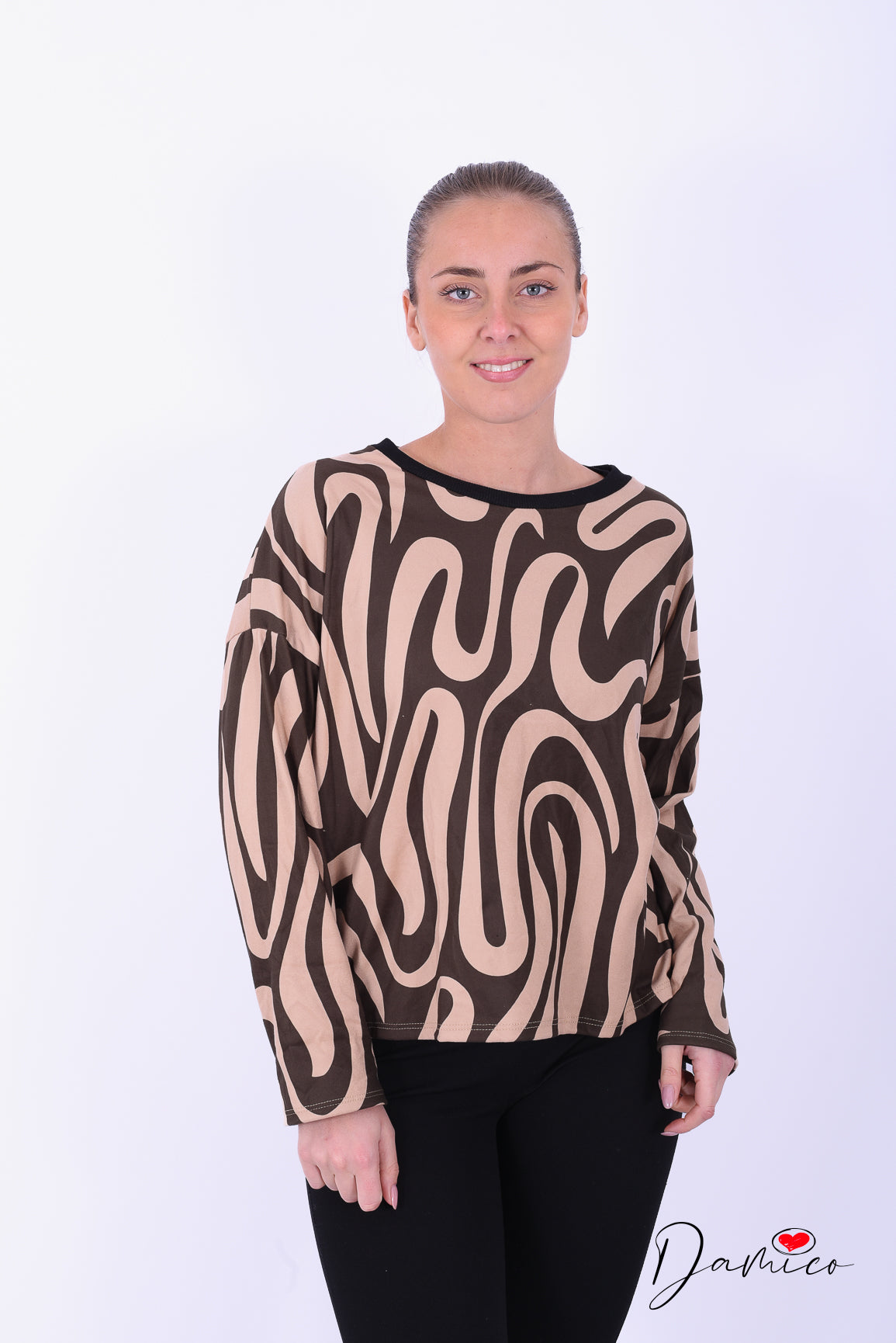 Maglia suede fantasia