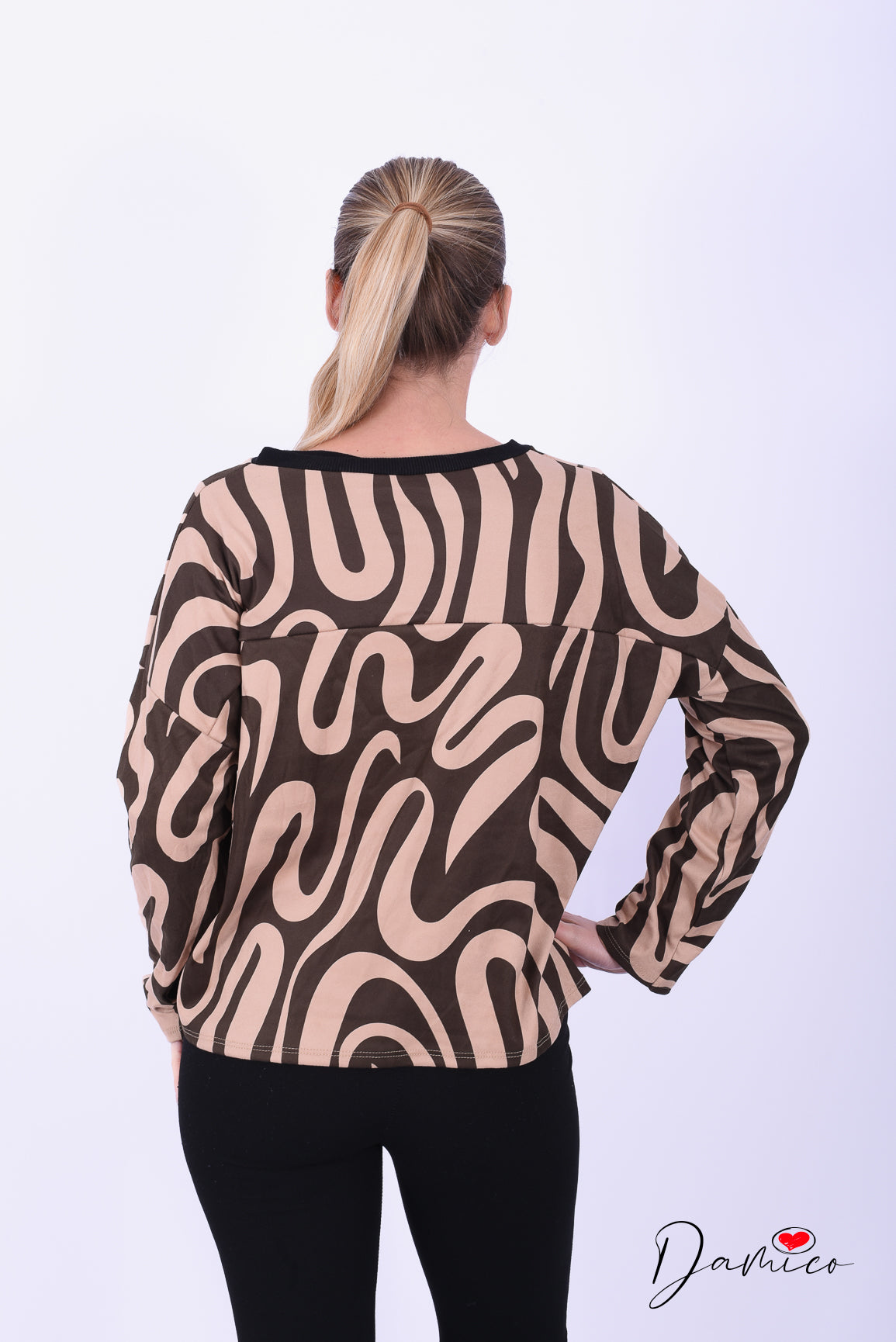 Maglia suede fantasia