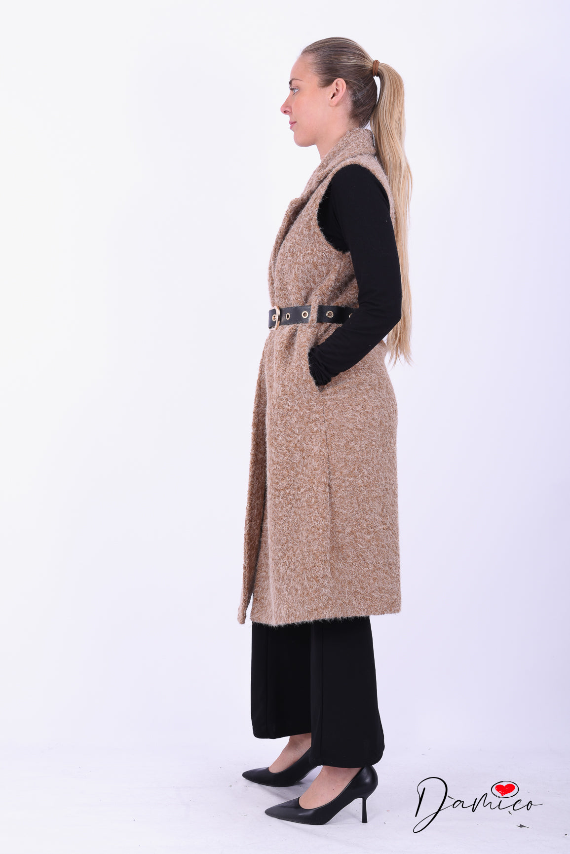 Smanicato silky con cintura