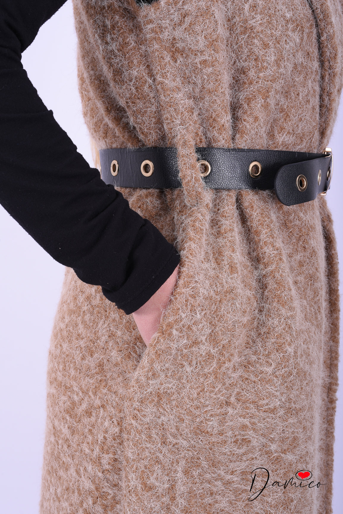 Smanicato silky con cintura