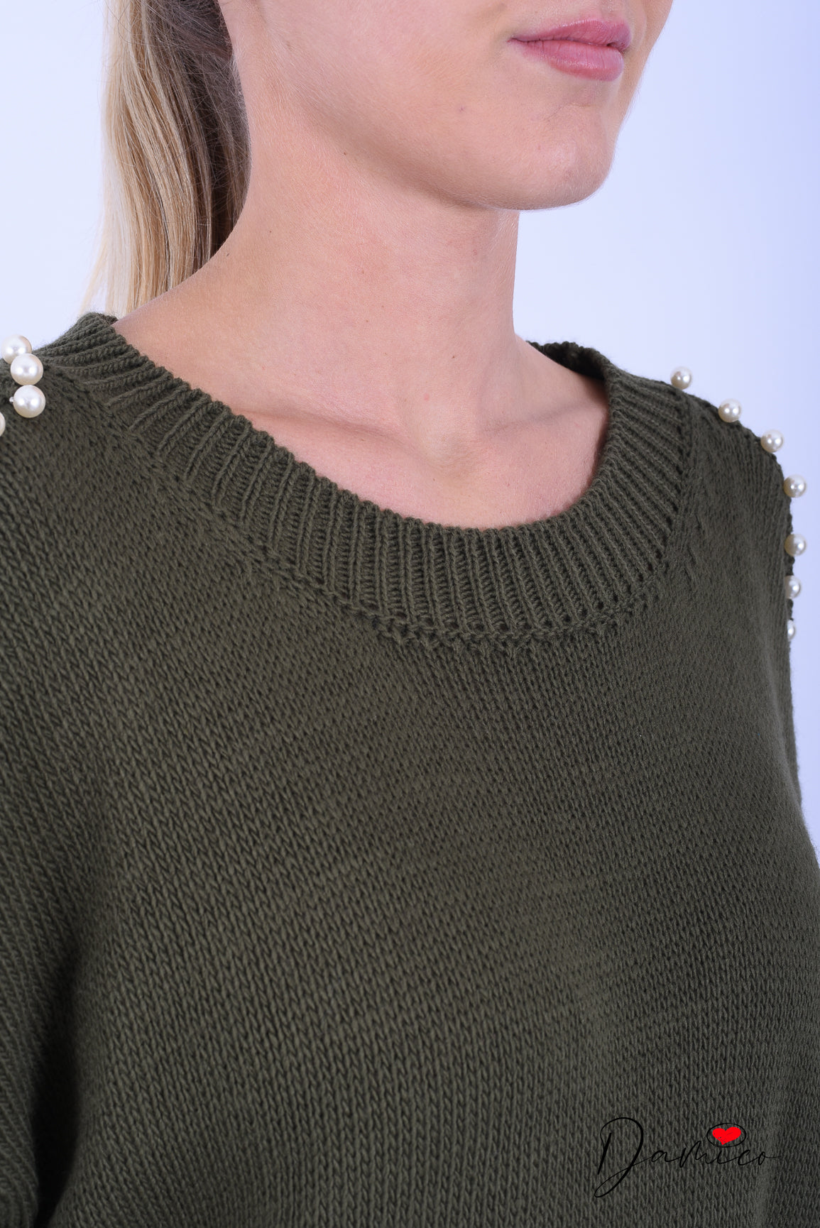 Maglione con perle