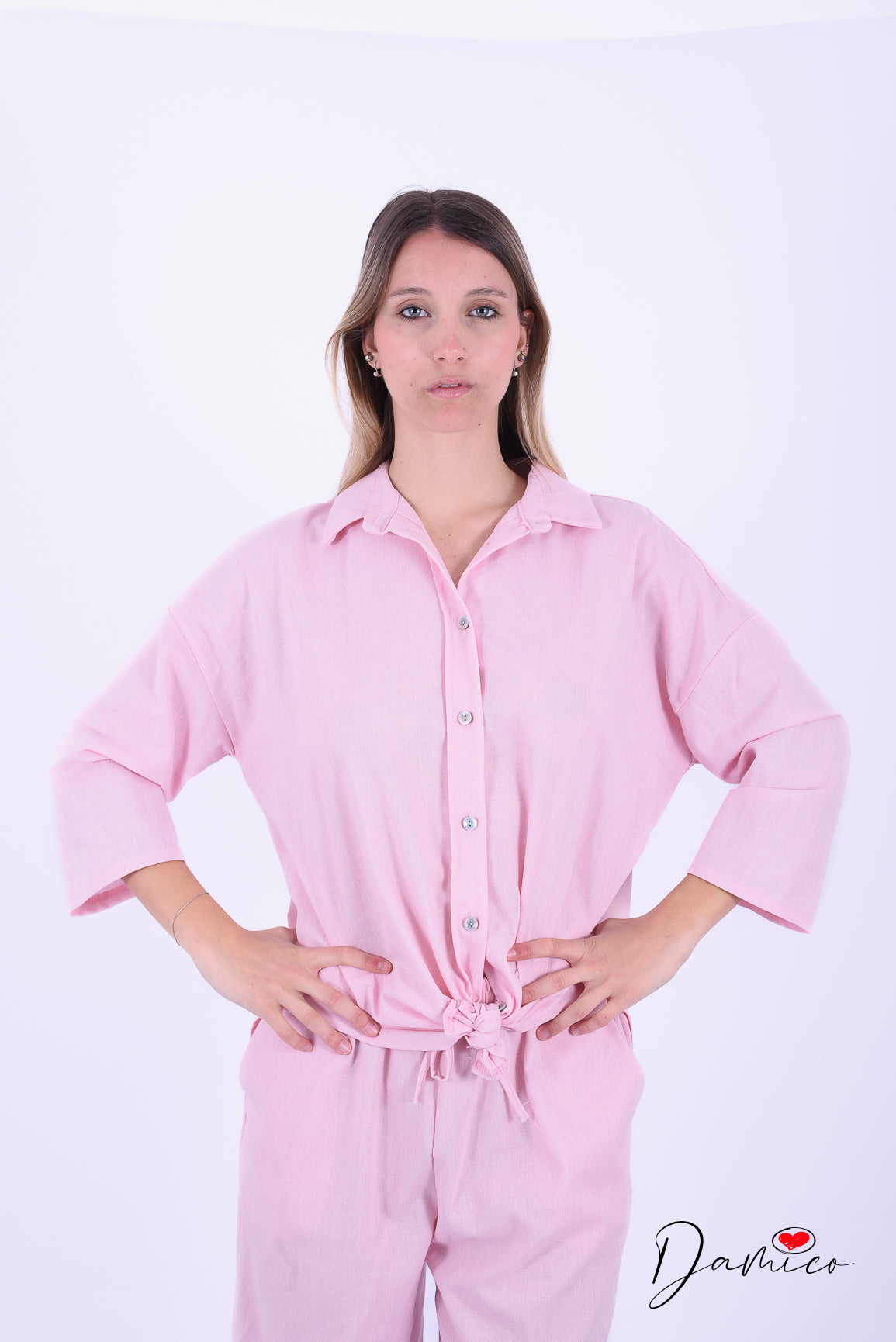 Coordinato camicia svasata e pantaloni