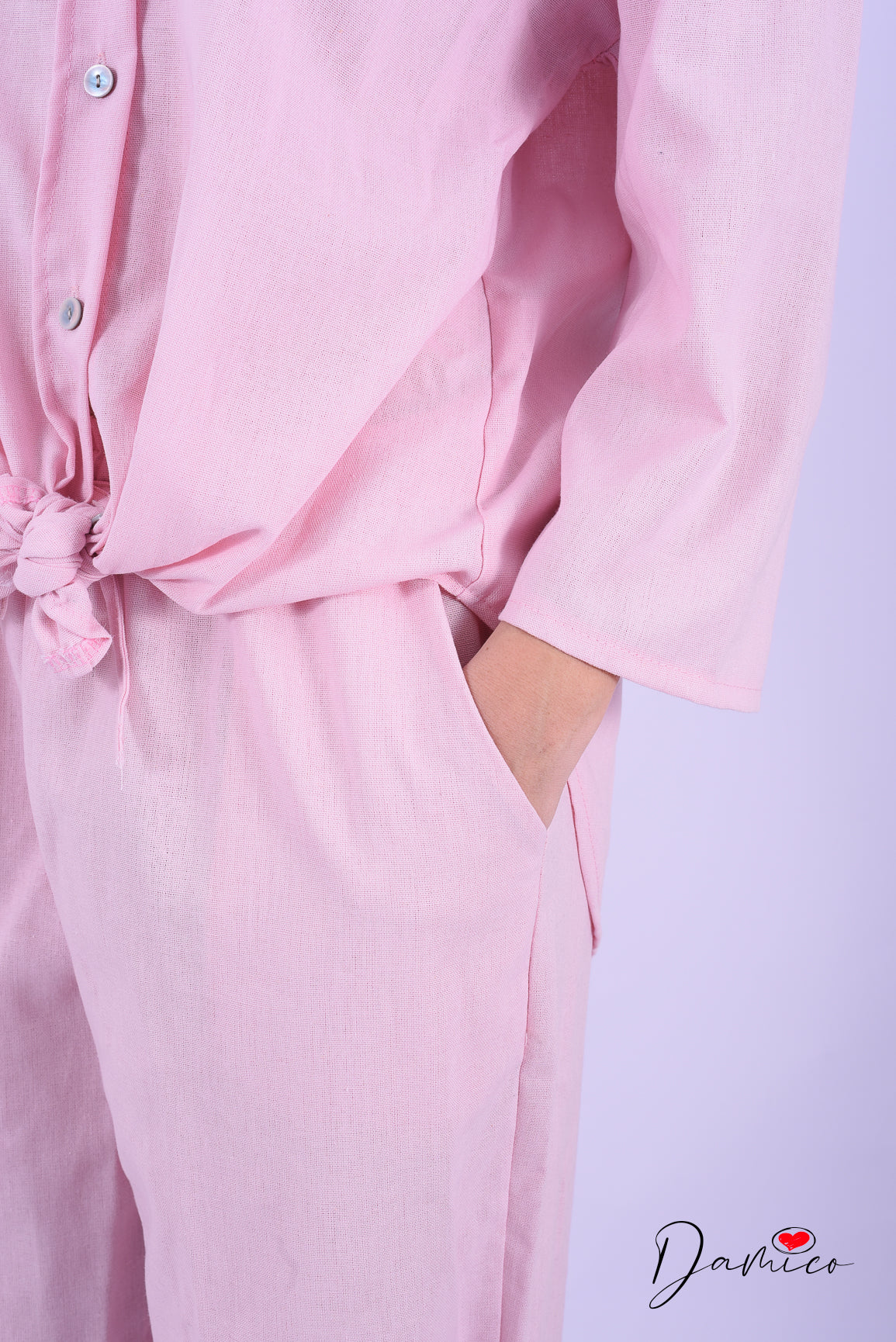 Coordinato camicia svasata e pantaloni