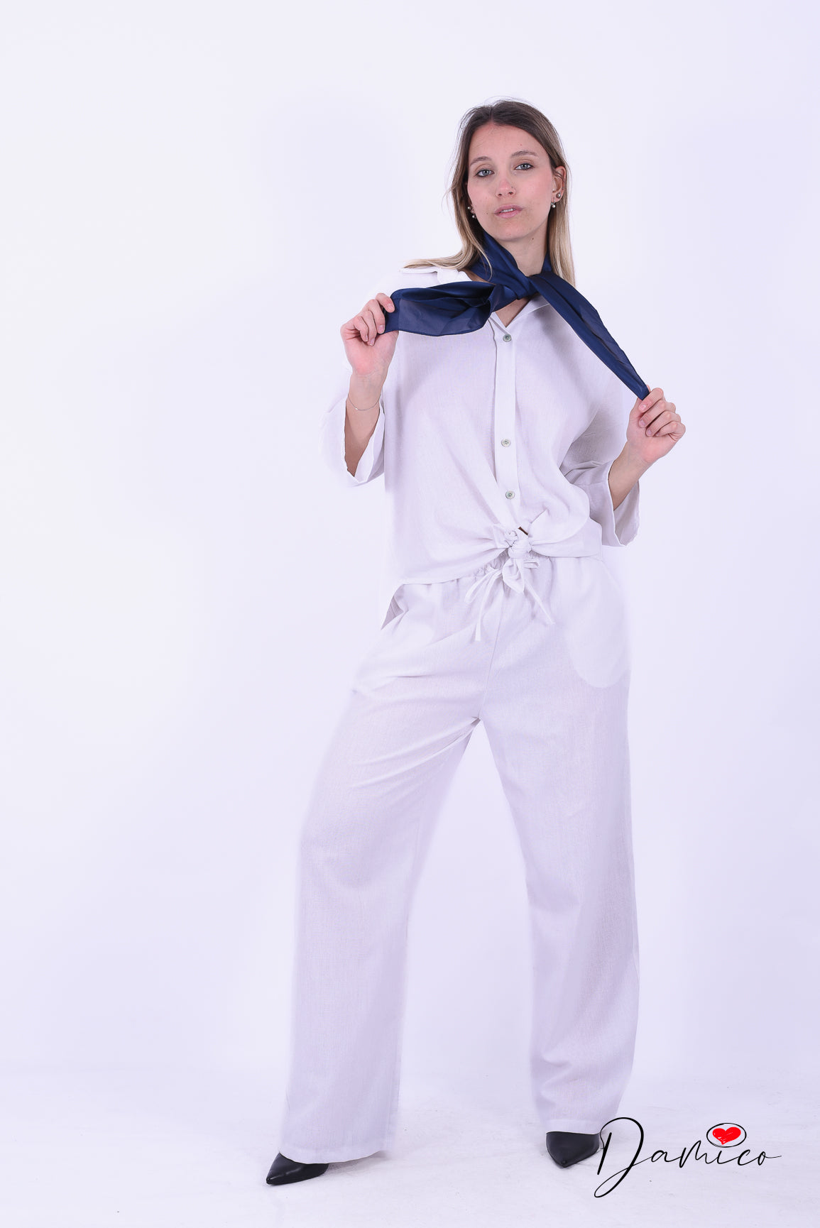 Coordinato camicia svasata e pantaloni