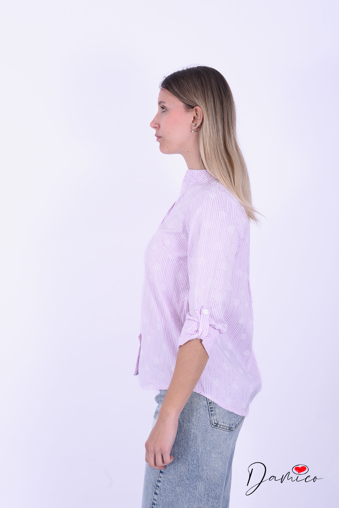 Camicia coreana flowers&lights