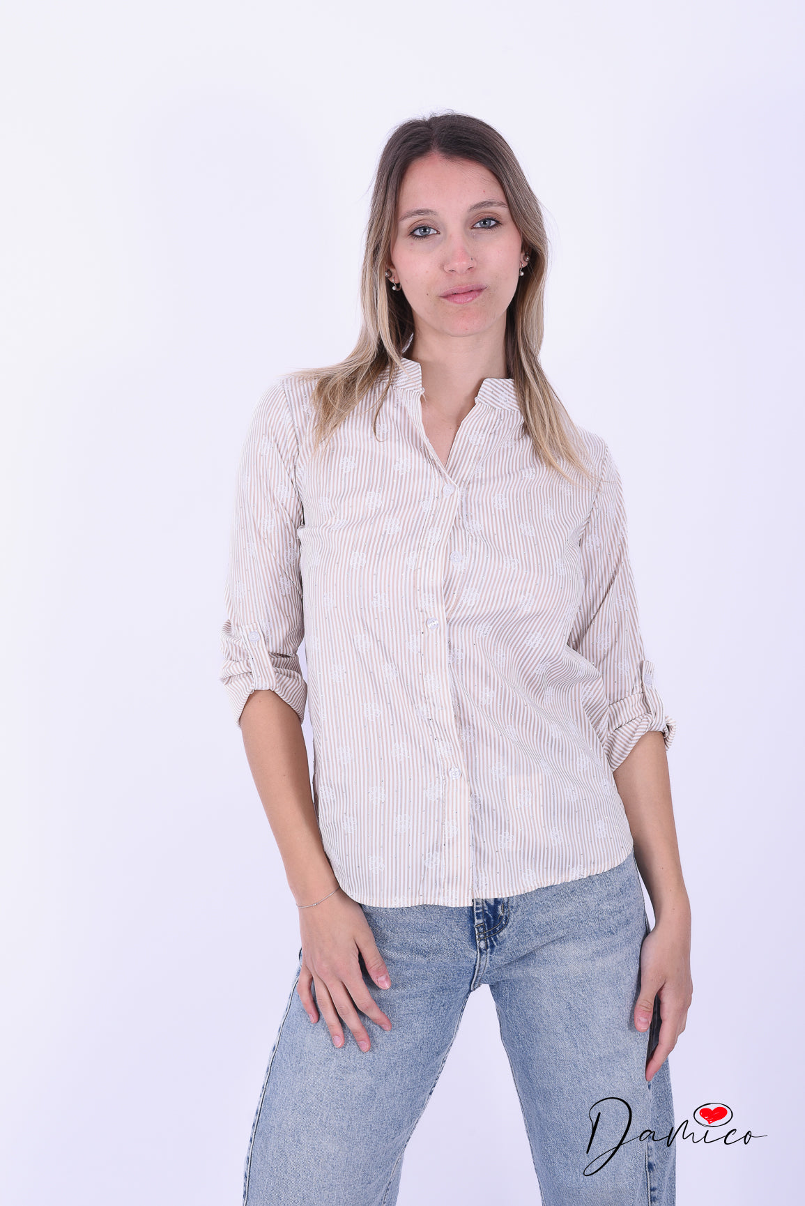 Camicia coreana flowers&lights