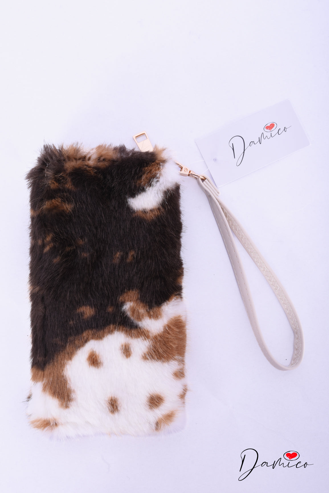 Portafoglio zip peluche animalier