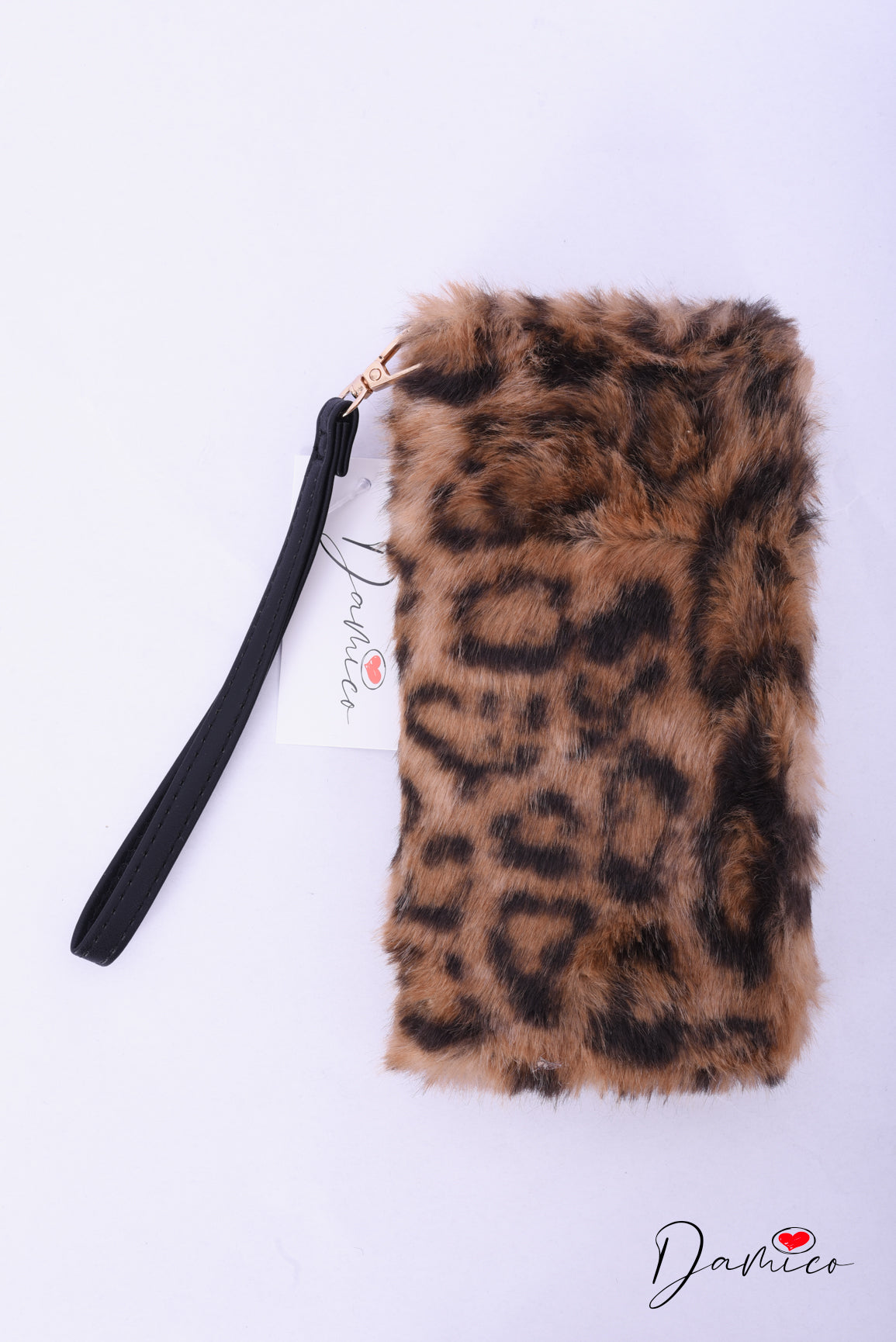 Portafoglio zip peluche animalier
