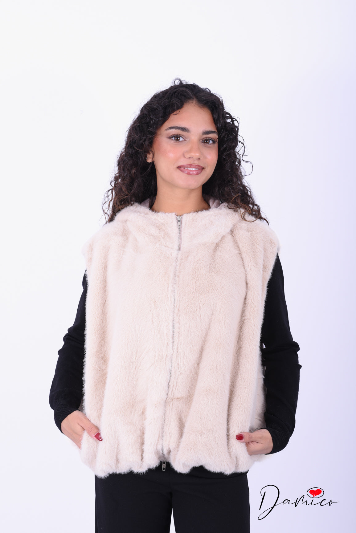 Smanicato peluche - cappuccio
