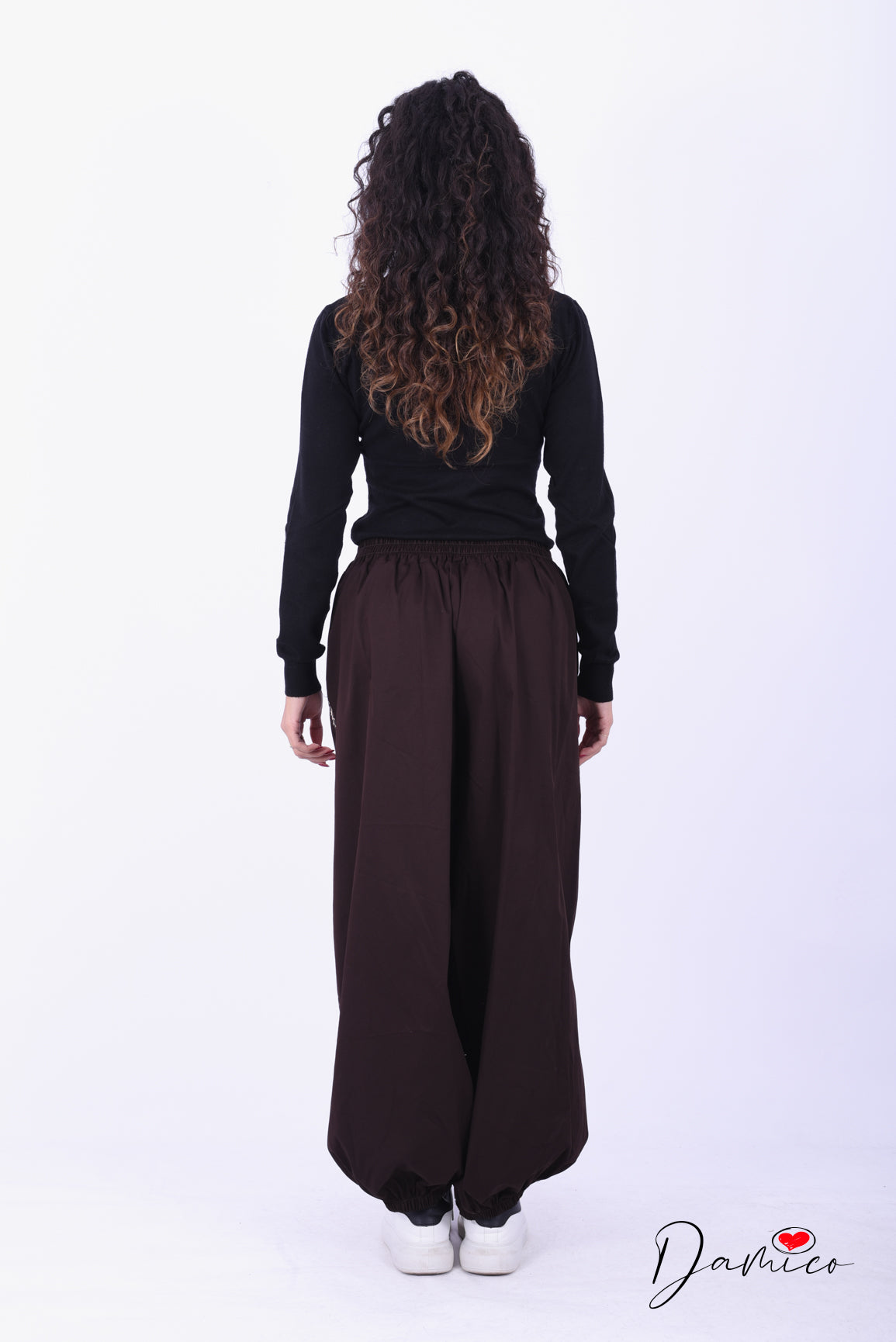 Pantaloni cotone bandina leo