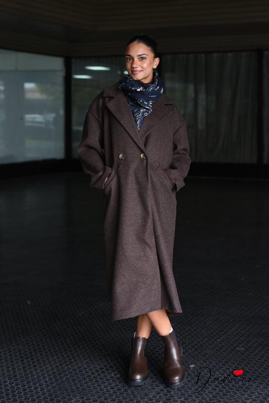Cappotto over panno 2 bottoni