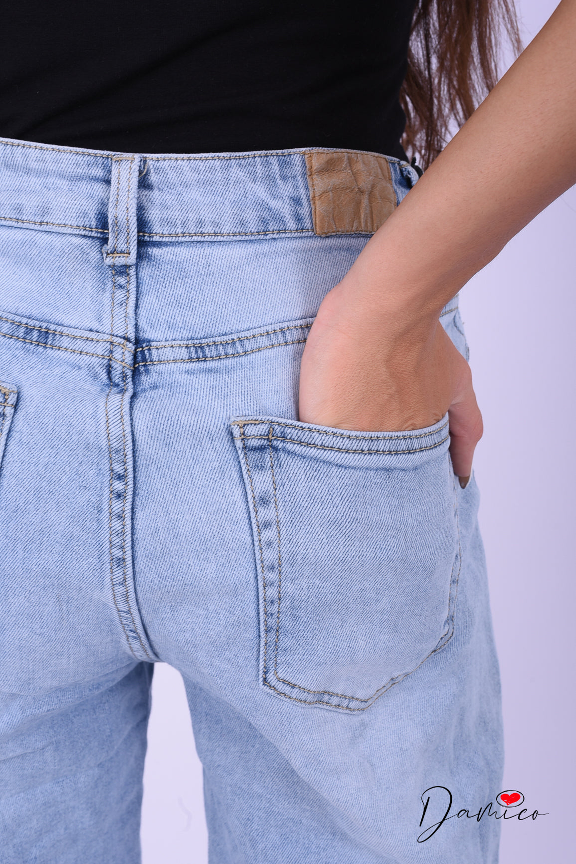 Bermuda jeans aderente
