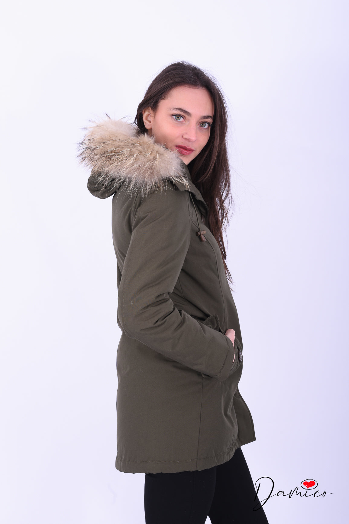 Giubbotto parka 4 bottoni