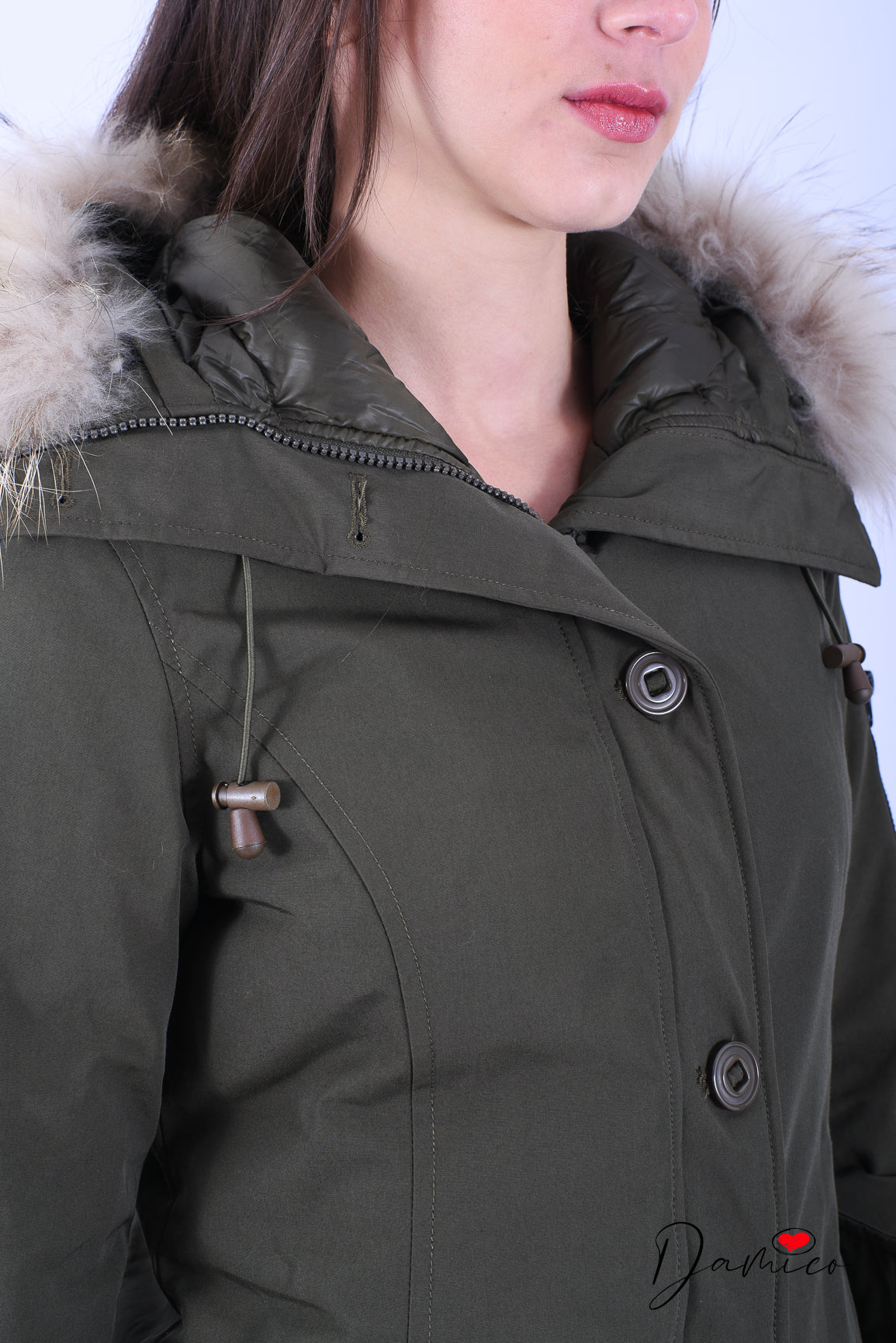 Giubbotto parka 4 bottoni