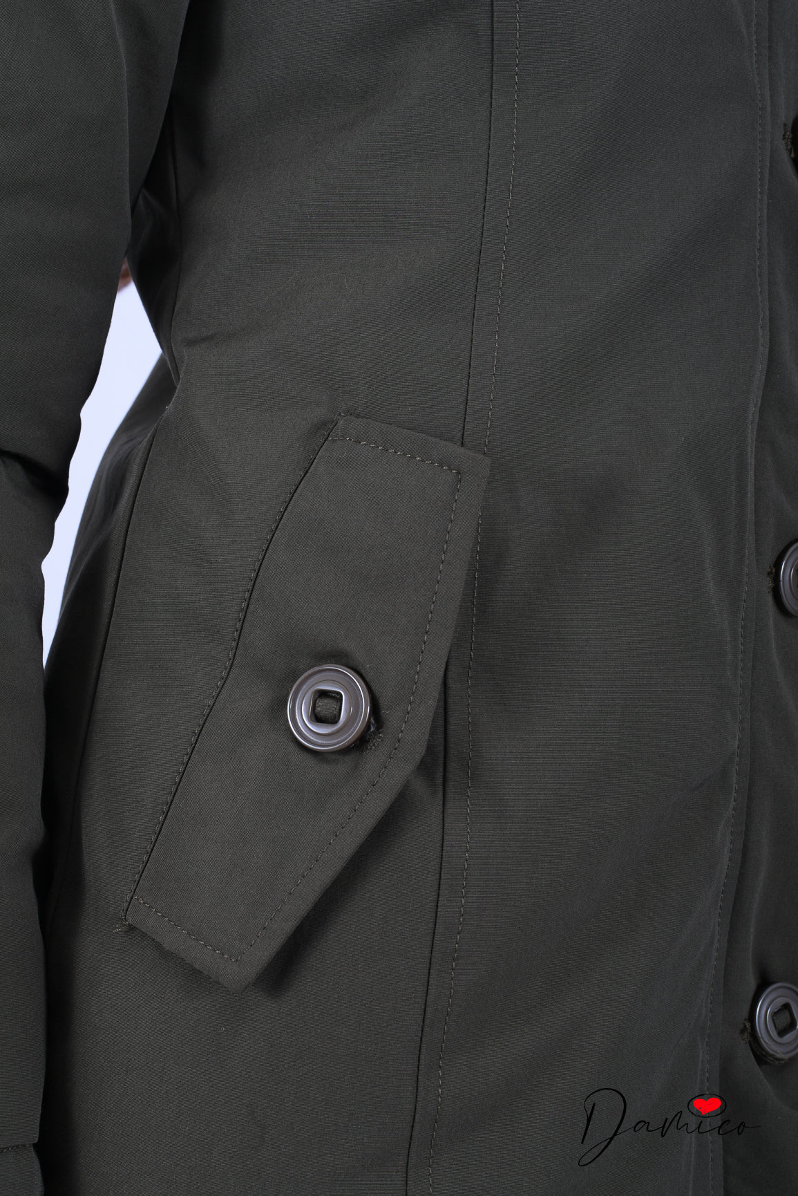 Giubbotto parka 4 bottoni