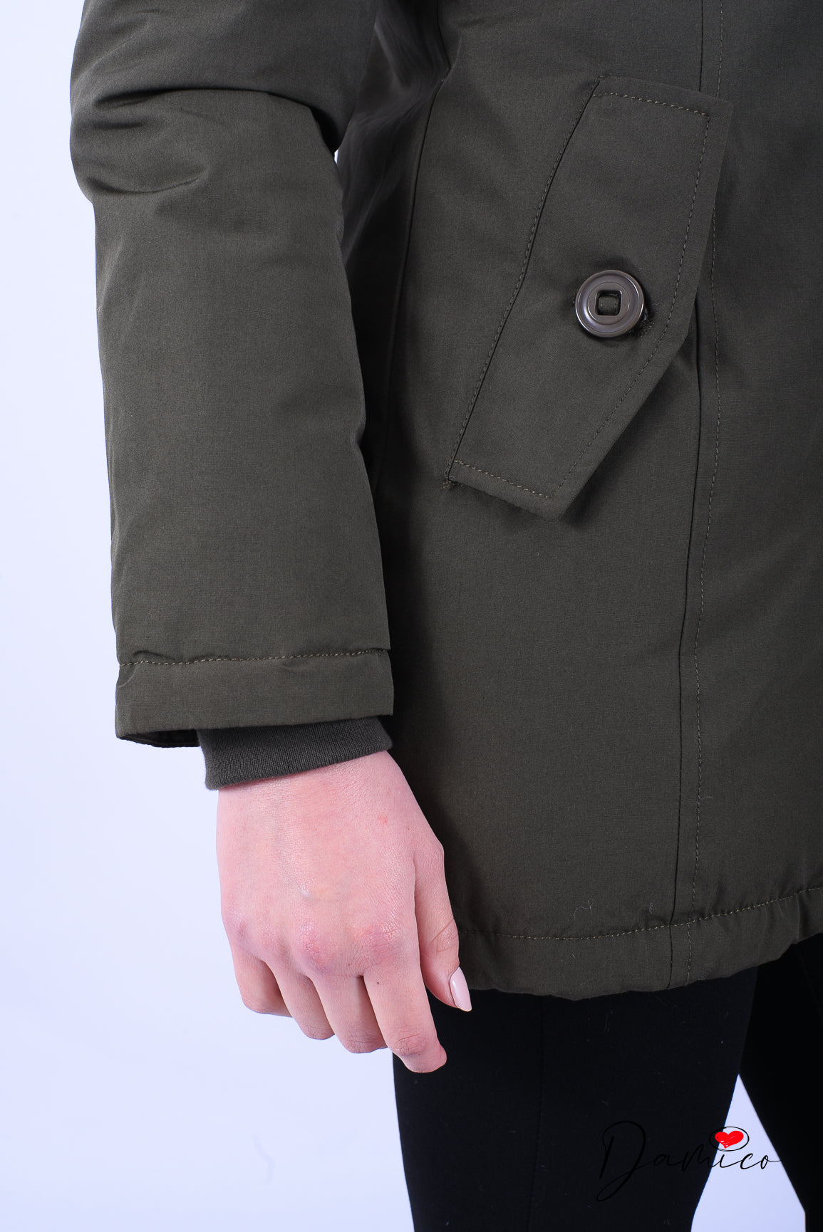 Giubbotto parka 4 bottoni