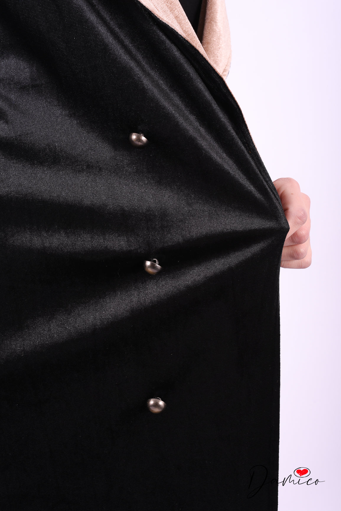 Cardigan lungo collo rever