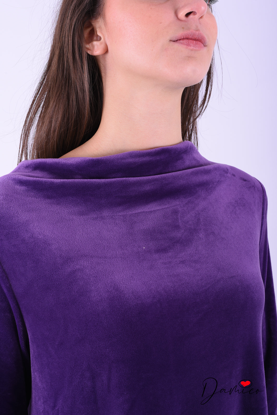 Abito ciniglia con balza