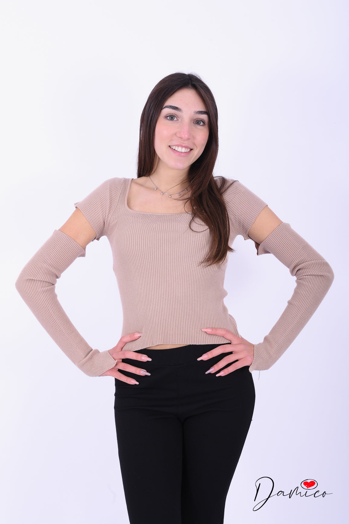 Maglia con manicotti