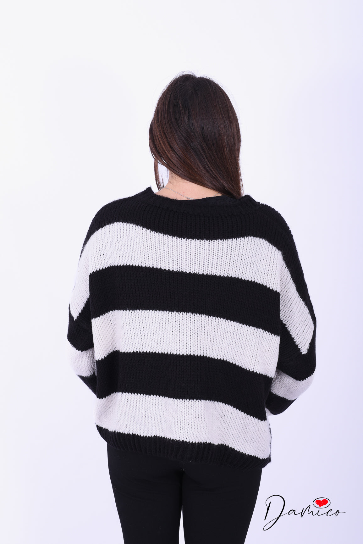 Maglione over a righe