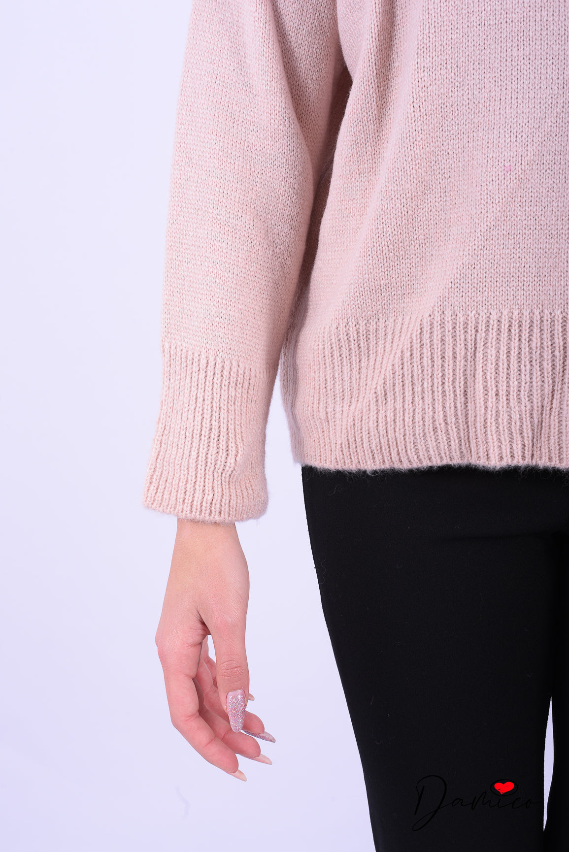 Maglione doppio fiore