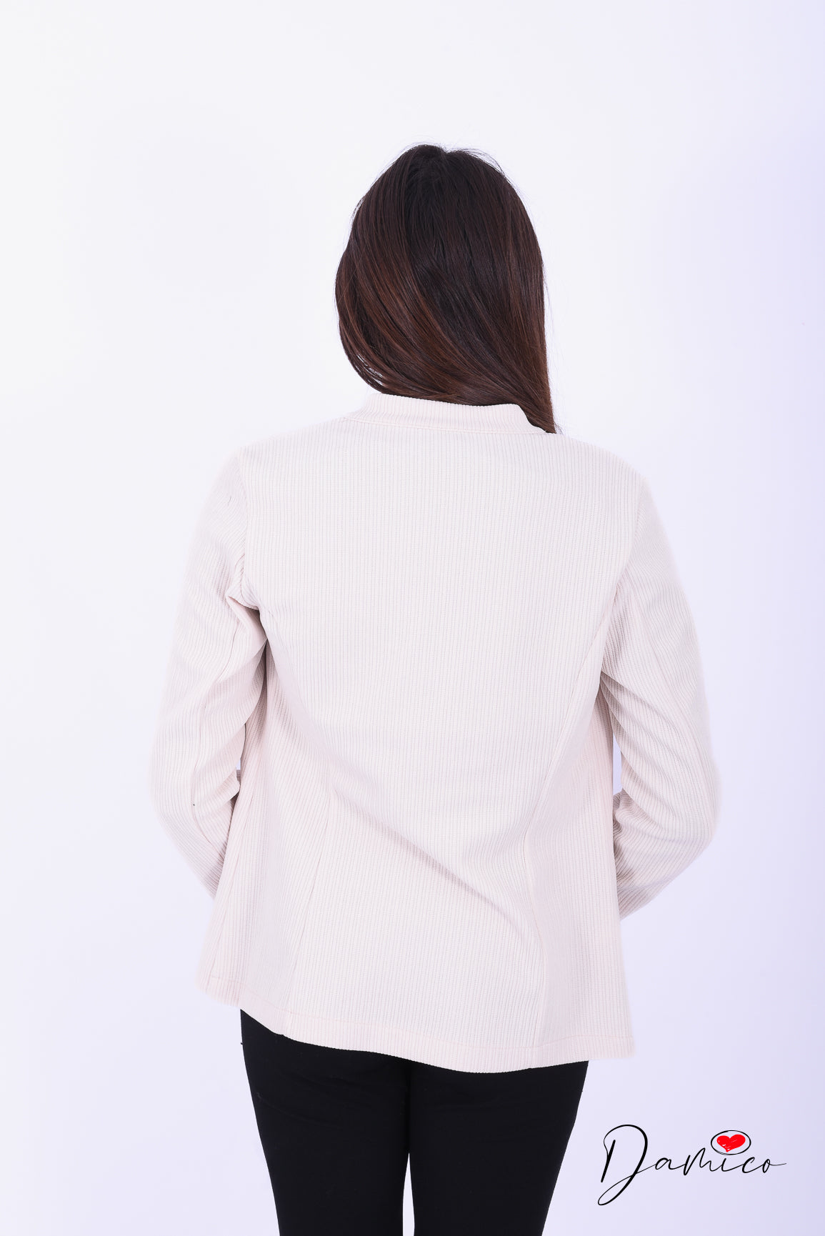 Blazer morbido a costine