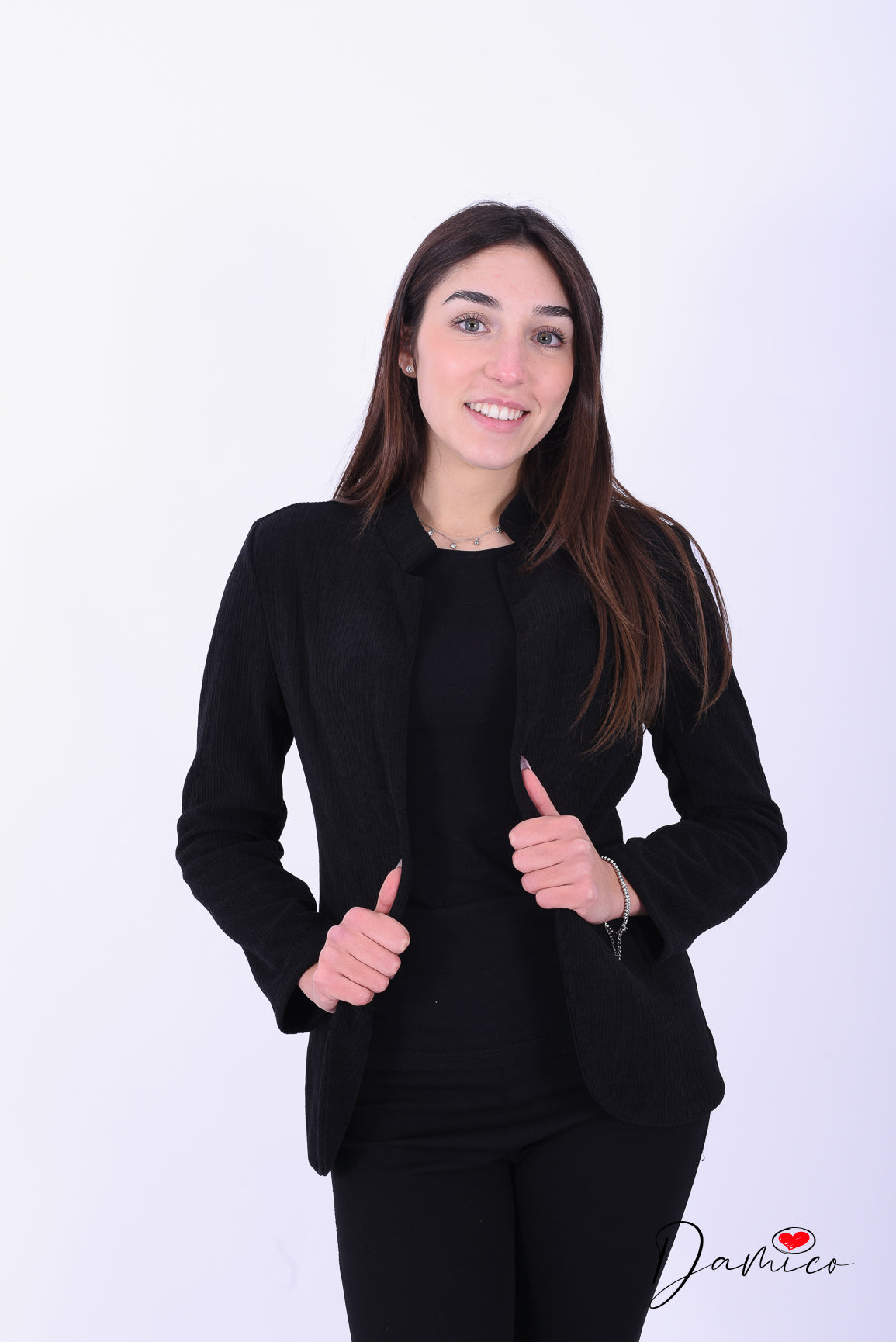 Blazer morbido a costine