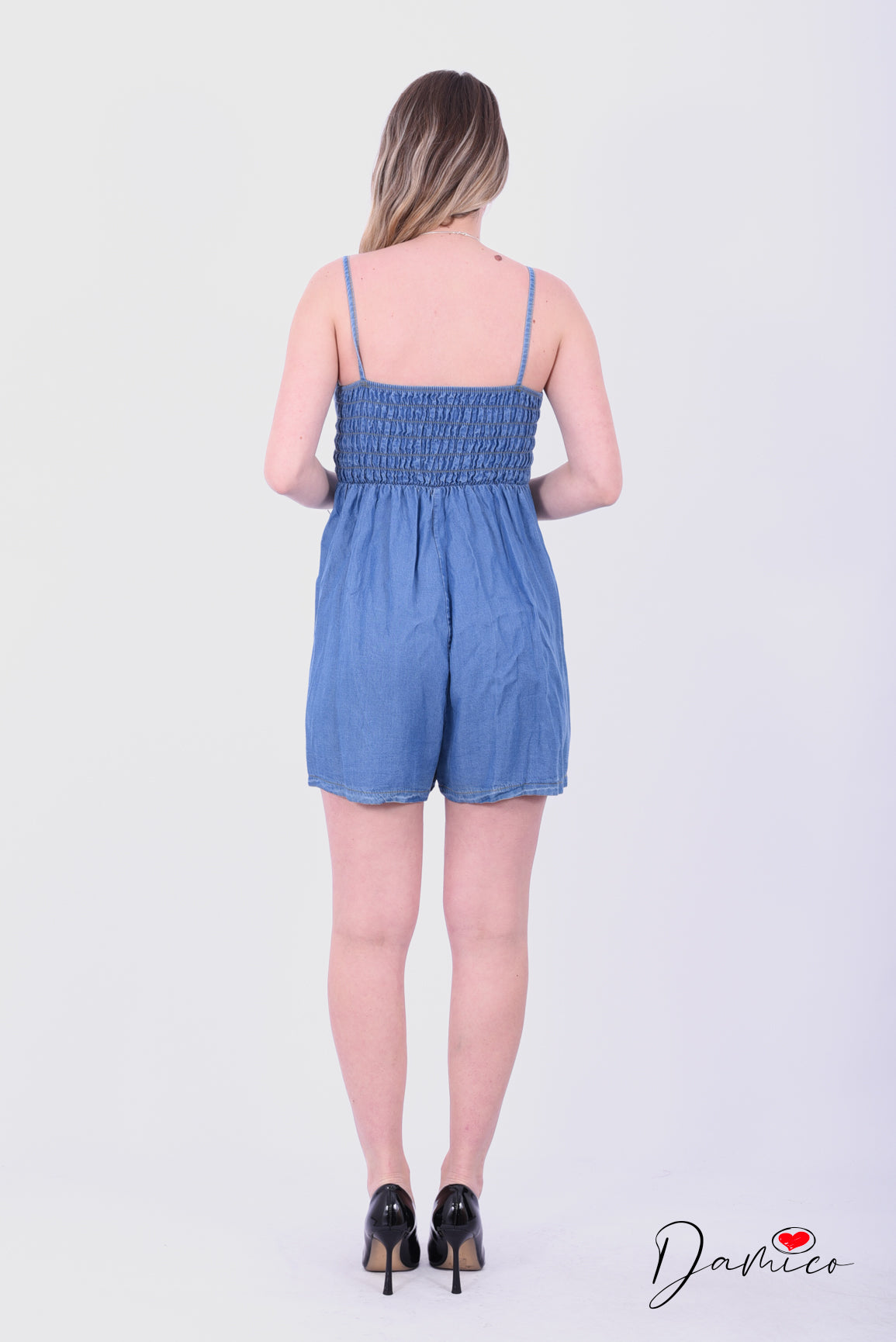 Tutina Denim zip