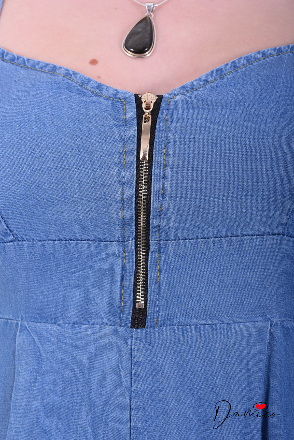 Tutina Denim zip