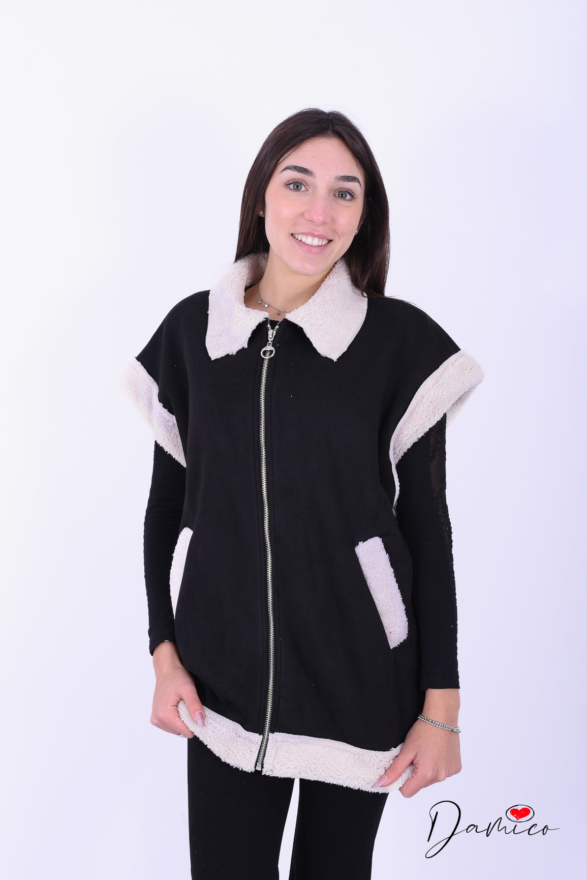 Smanicato peluche con zip