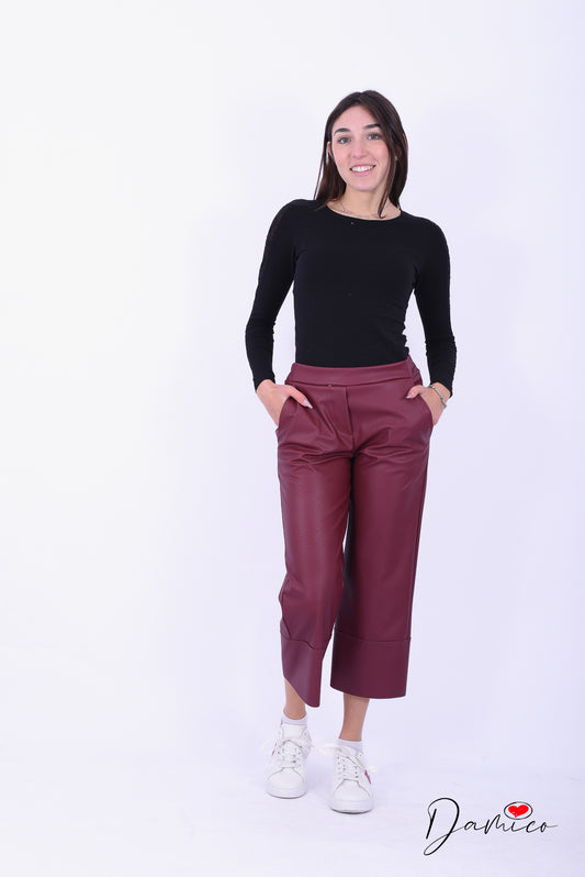 Panta Palazzo eco pelle