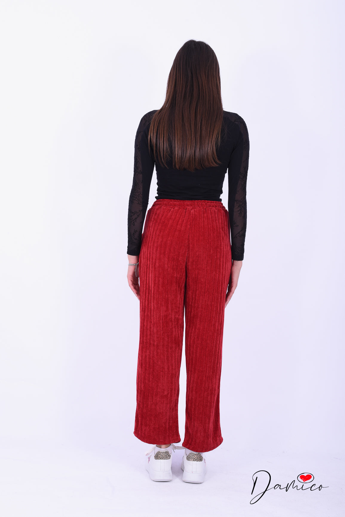 Pantalone warm gamba dritta