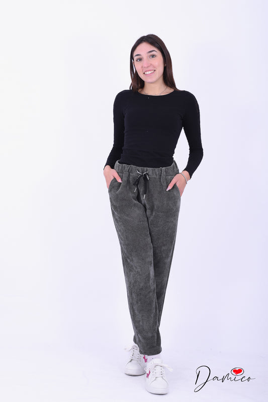 Pantaloni sportivi costinati